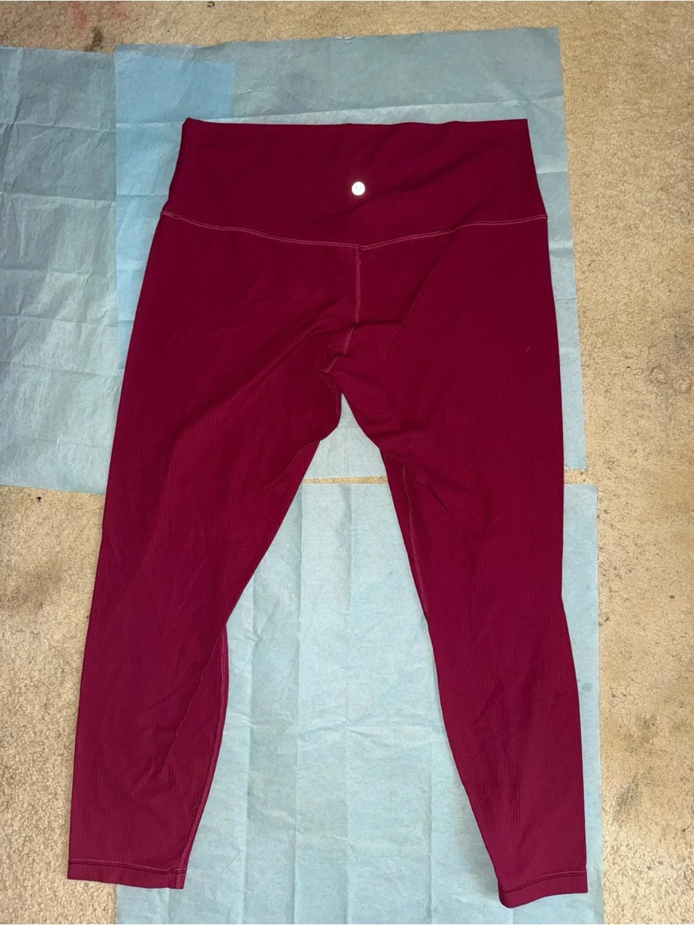 Lululemon Ribbed High-Rise Cropped Leggings
